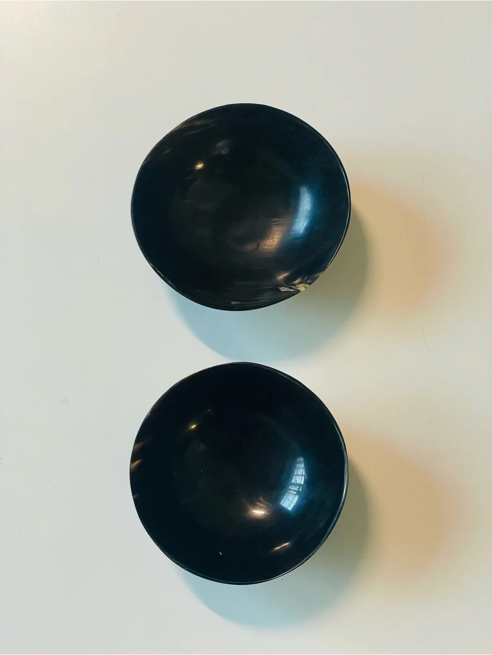 Set of Two Small Horn Bowls
